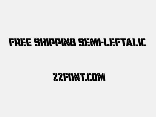 Free Shipping Semi-Leftalic