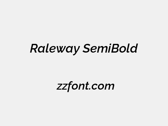 Raleway SemiBold