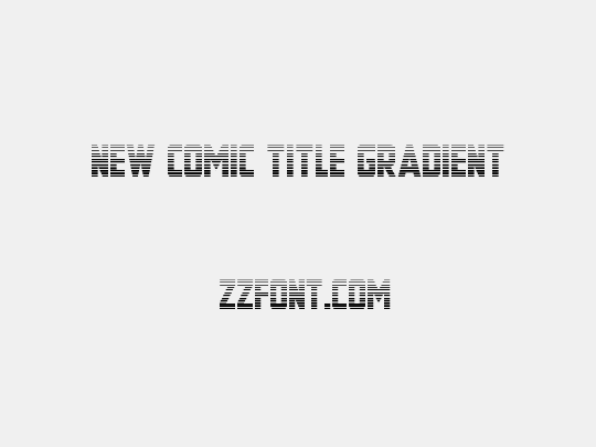 New Comic Title Gradient