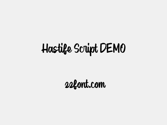 Hastife Script DEMO