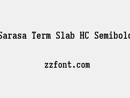 Sarasa Term Slab HC Semibold