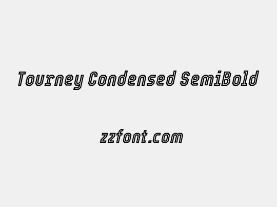 Tourney Condensed SemiBold