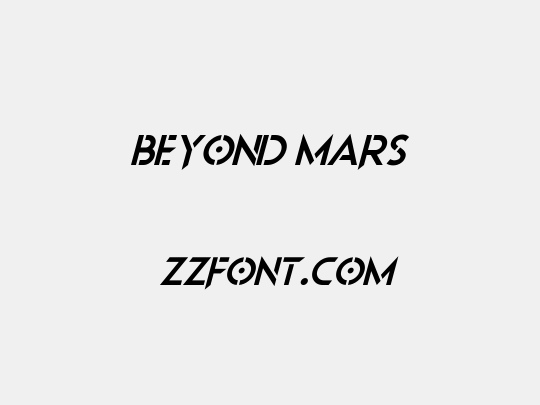 Beyond Mars