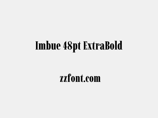 Imbue 48pt ExtraBold
