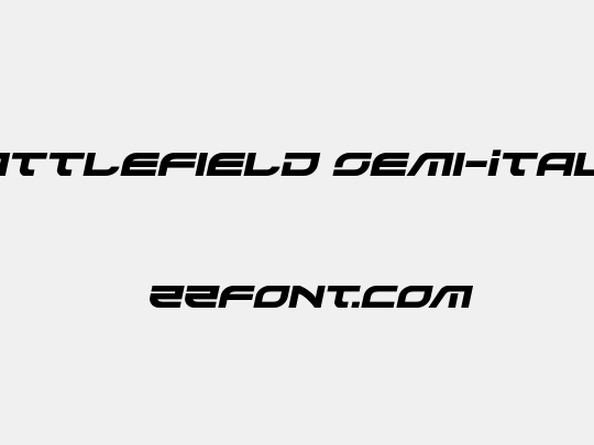 Battlefield Semi-Italic