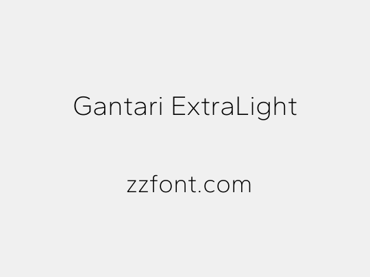 Gantari ExtraLight