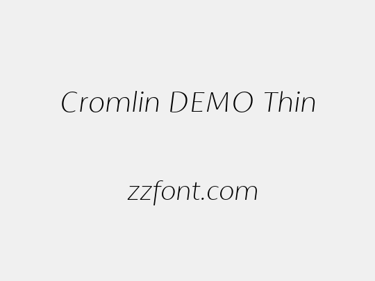 Cromlin DEMO Thin