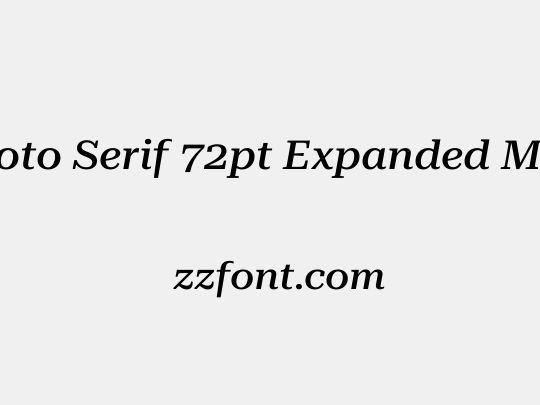 Roboto Serif 72pt Expanded Medium