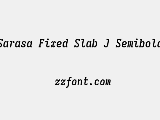 Sarasa Fixed Slab J Semibold