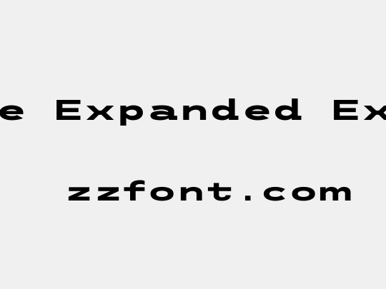 Trispace Expanded ExtraBold