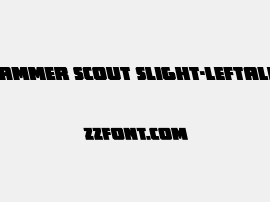 Hammer Scout Slight-Leftalic