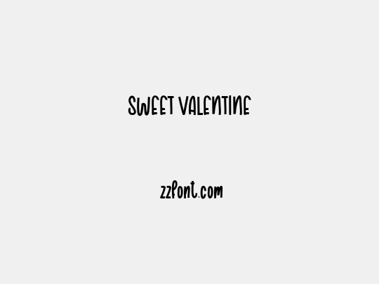 SWEET VALENTINE