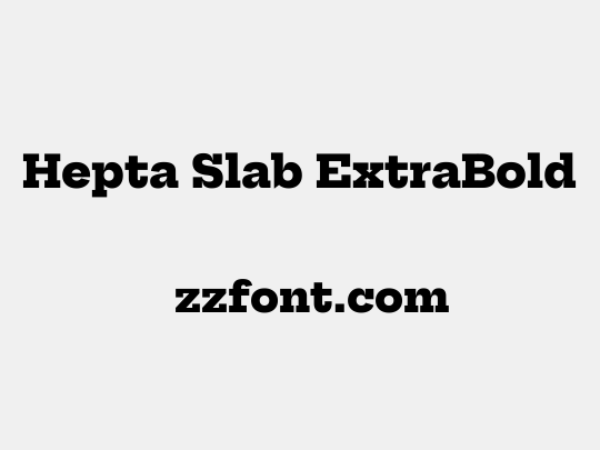 Hepta Slab ExtraBold