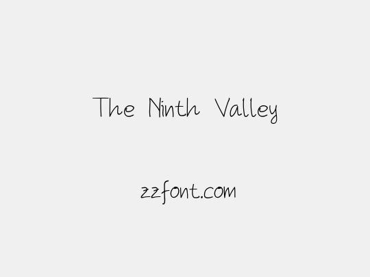 The Ninth Valley