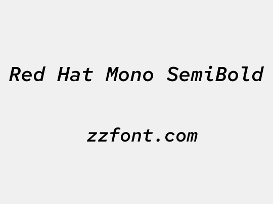 Red Hat Mono SemiBold