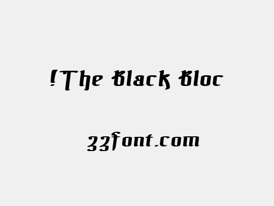 !The Black Bloc