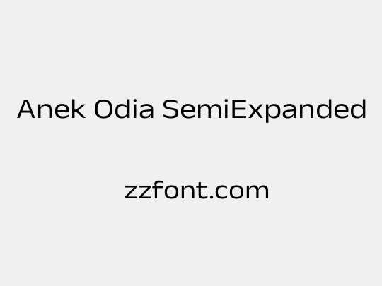 Anek Odia SemiExpanded