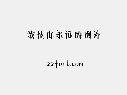 我是你永远的例外