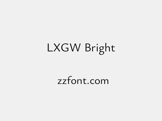 LXGW Bright