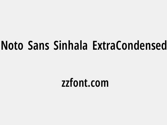 Noto Sans Sinhala ExtraCondensed SemiBold