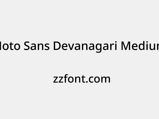 Noto Sans Devanagari Medium