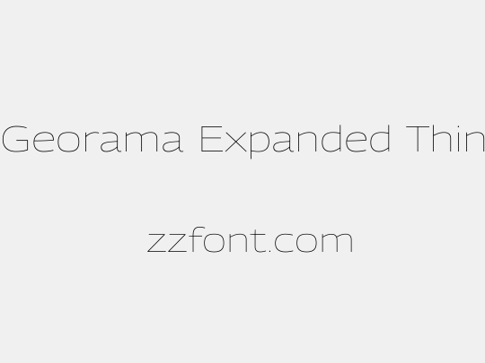 Georama Expanded Thin