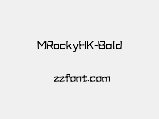 MRockyHK-Bold