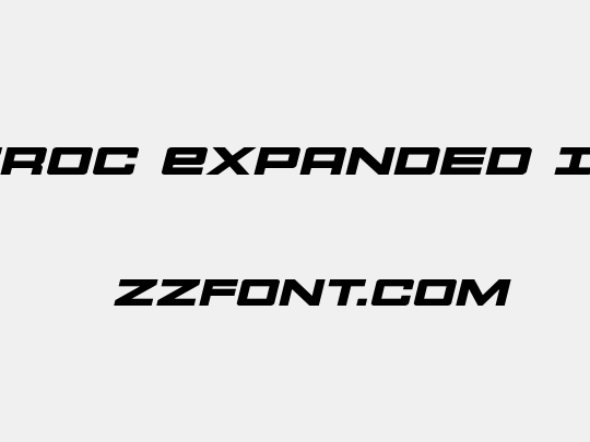 Montroc Expanded Italic