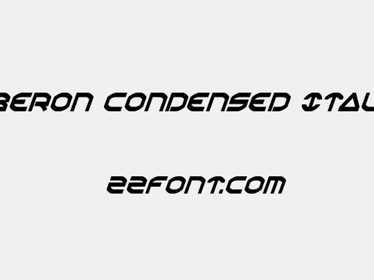 Oberon Condensed Italic
