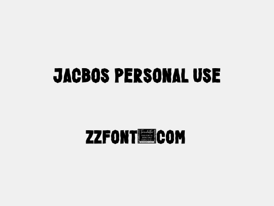 Jacbos Personal Use