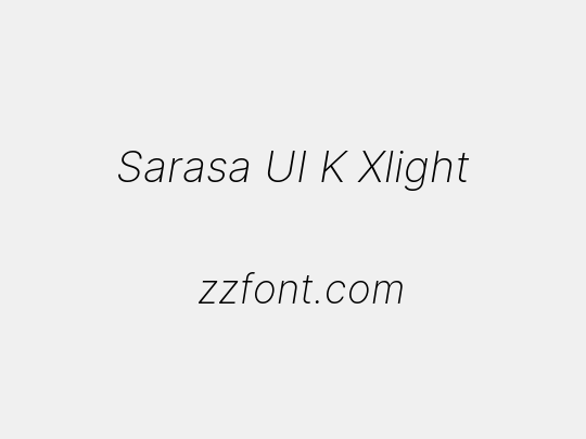 Sarasa UI K Xlight