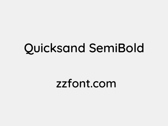 Quicksand SemiBold