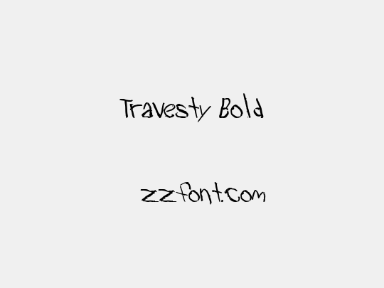 Travesty Bold