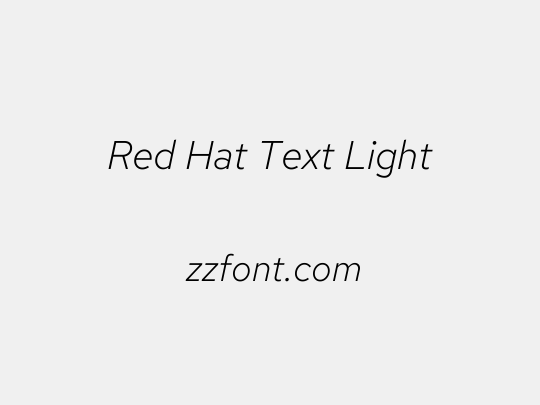 Red Hat Text Light