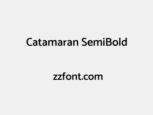 Catamaran SemiBold