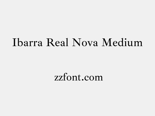 Ibarra Real Nova Medium