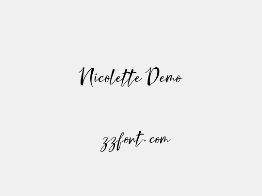 Nicolette Demo