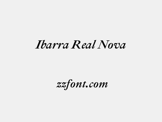 Ibarra Real Nova
