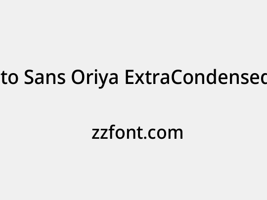 Noto Sans Oriya ExtraCondensed Medium
