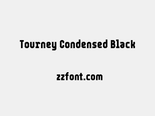 Tourney Condensed Black