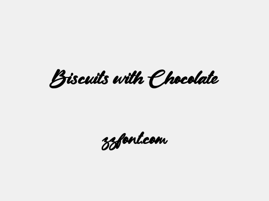 Biscuits with Chocolate