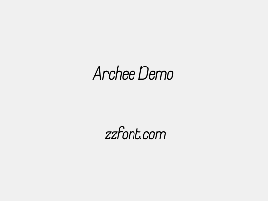 Archee Demo