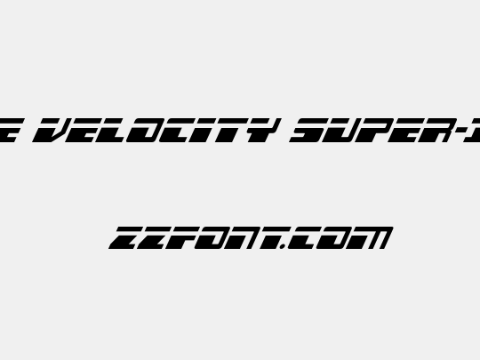 Escape Velocity Super-Italic