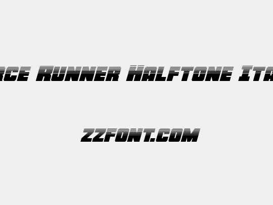 Force Runner Halftone Italic