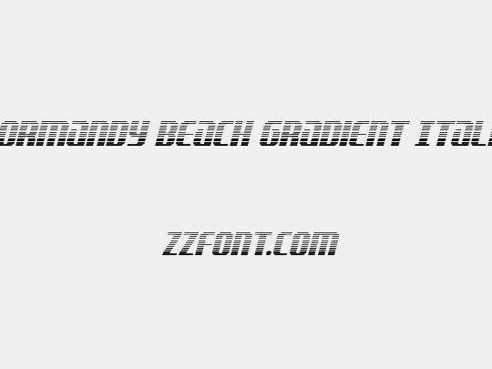 Normandy Beach Gradient Italic