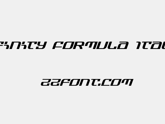 Infinity Formula Italic