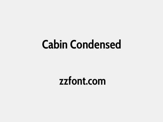 Cabin Condensed