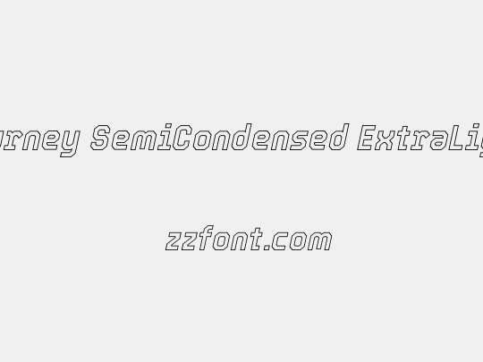 Tourney SemiCondensed ExtraLight