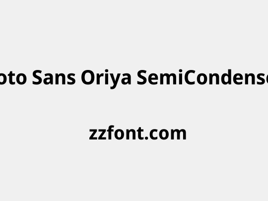 Noto Sans Oriya SemiCondensed