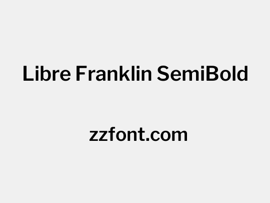 Libre Franklin SemiBold